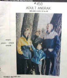450 ADULT/CHILD ANORAK JACKET MACPHEE PATTERN 32-48 2-14